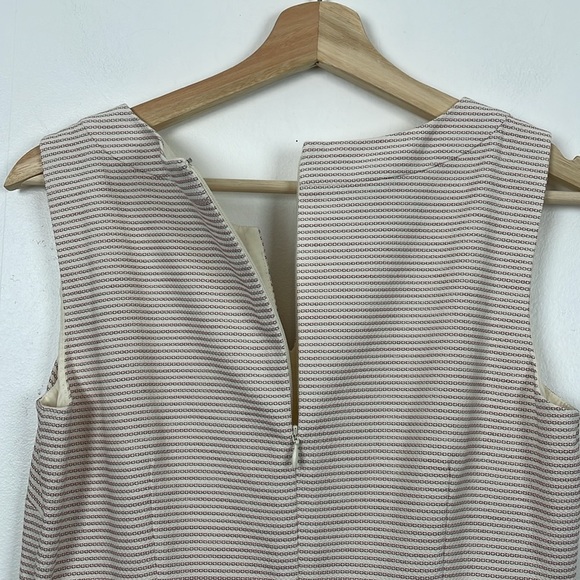 Talbots Striped Dress Suit Womens 2 Lined Sleeveless Zip Closure Cotton Blend - Picture 13 of 15